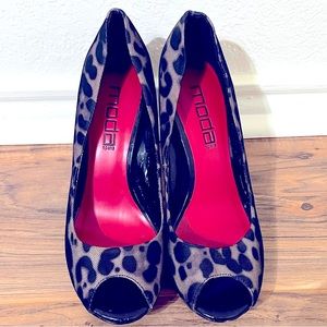 Moda Spana Leopard Print High Heels 👠